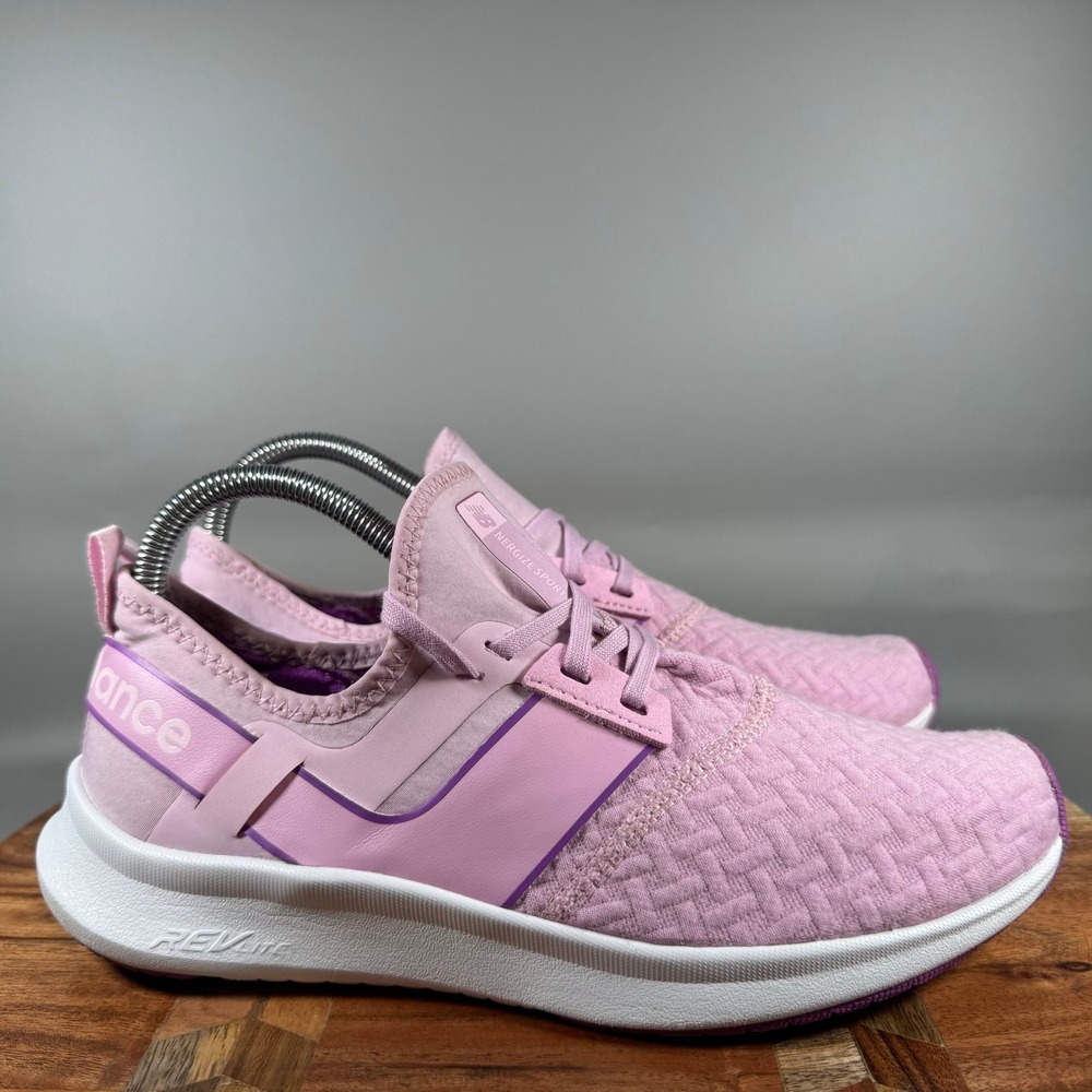 New Balance Nergize Sport Womens Pink Purple Running Shoes WNRGSCZ1 Size 9